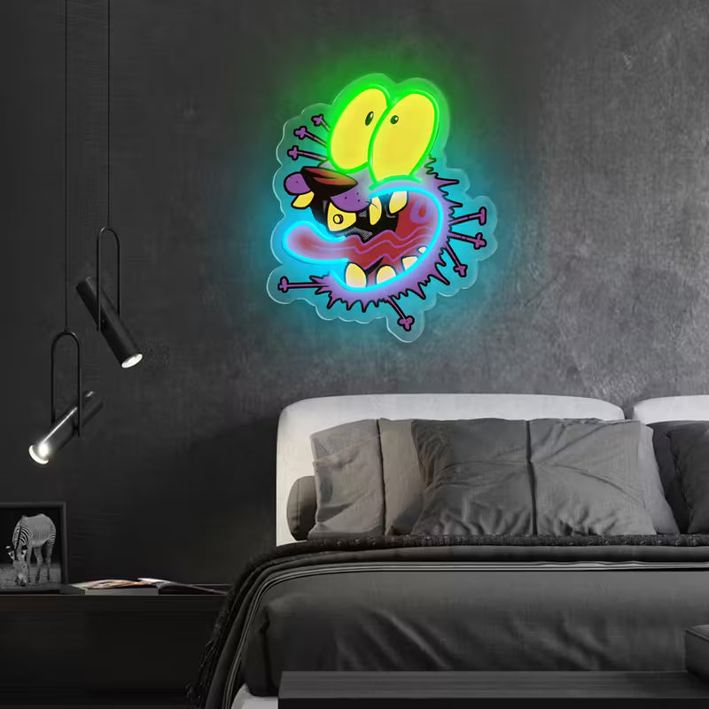 Coraje el perro cobarde Neon